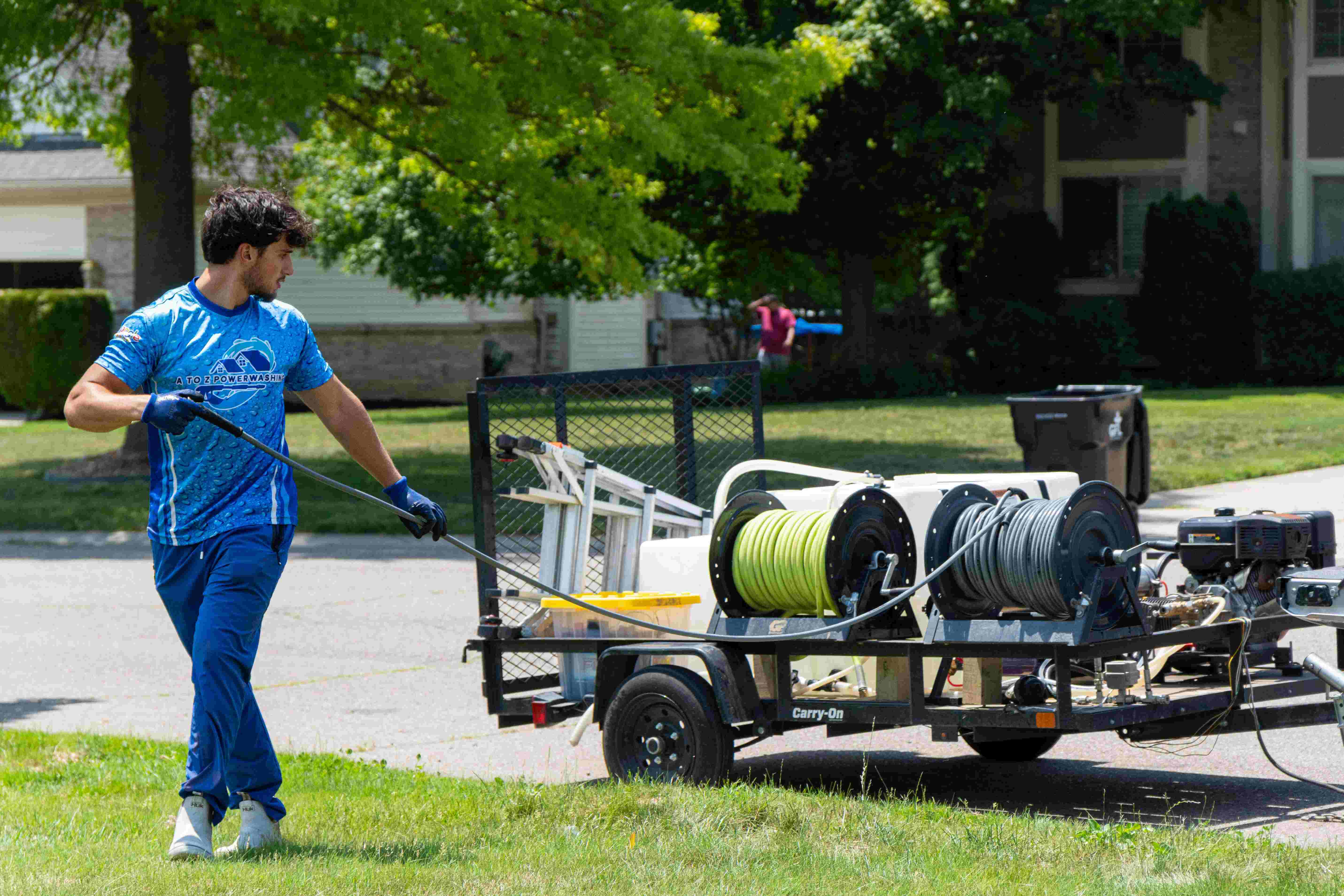 Professional sidewalk and paver cleaning service in Canton