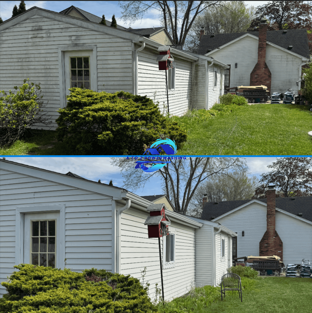 Professional house soft washing service in Metro Detroit Michigan