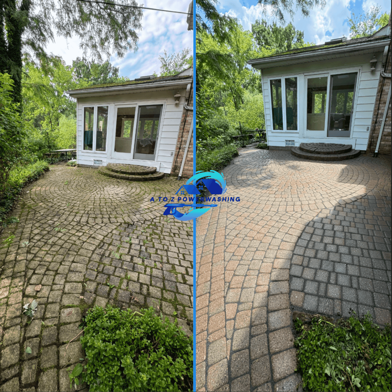 Patio cleaning and sealing in Birmingham, MI - A to Z Power Washing
