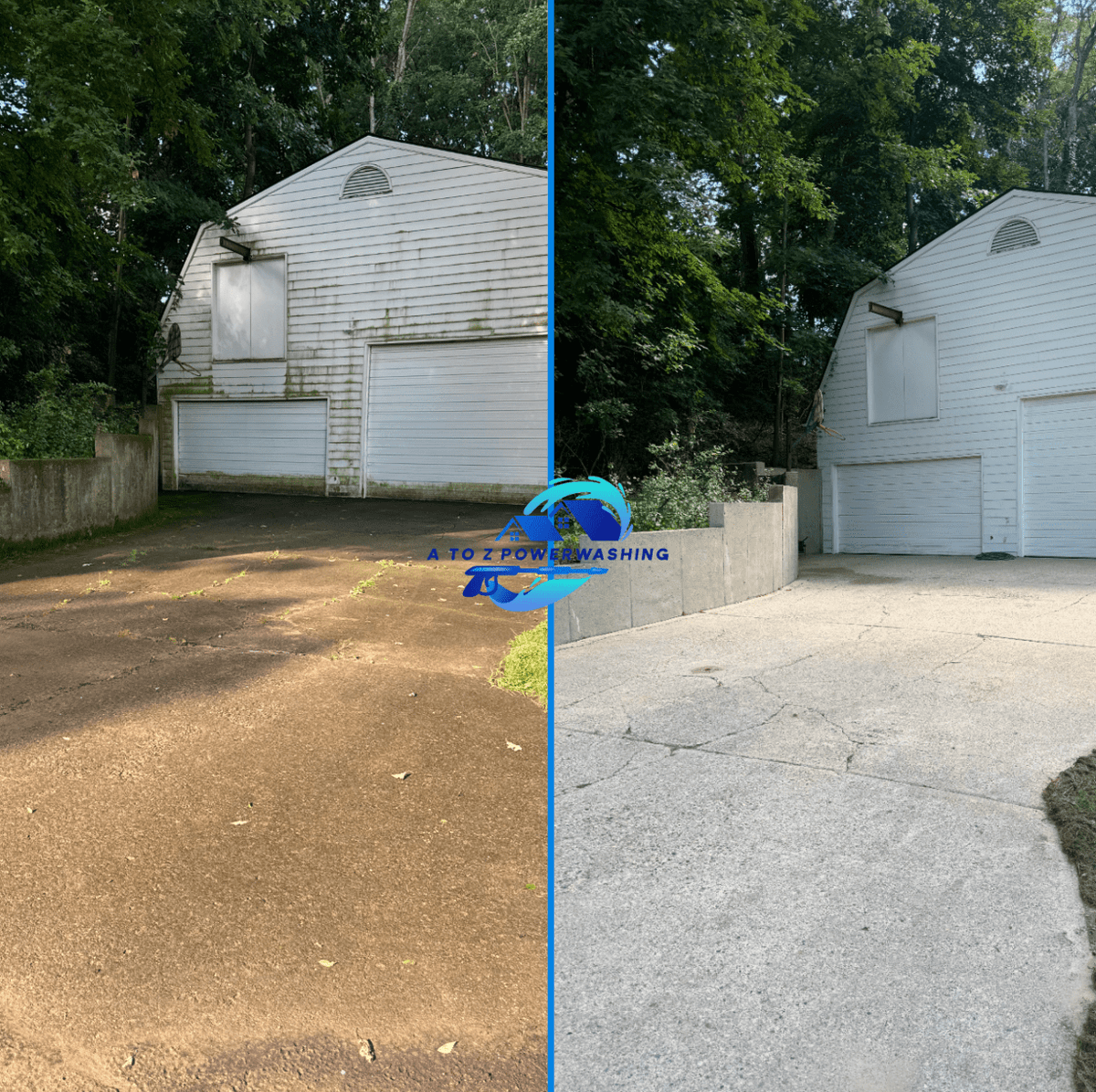 Before and after apartment complex cleaning in Novi